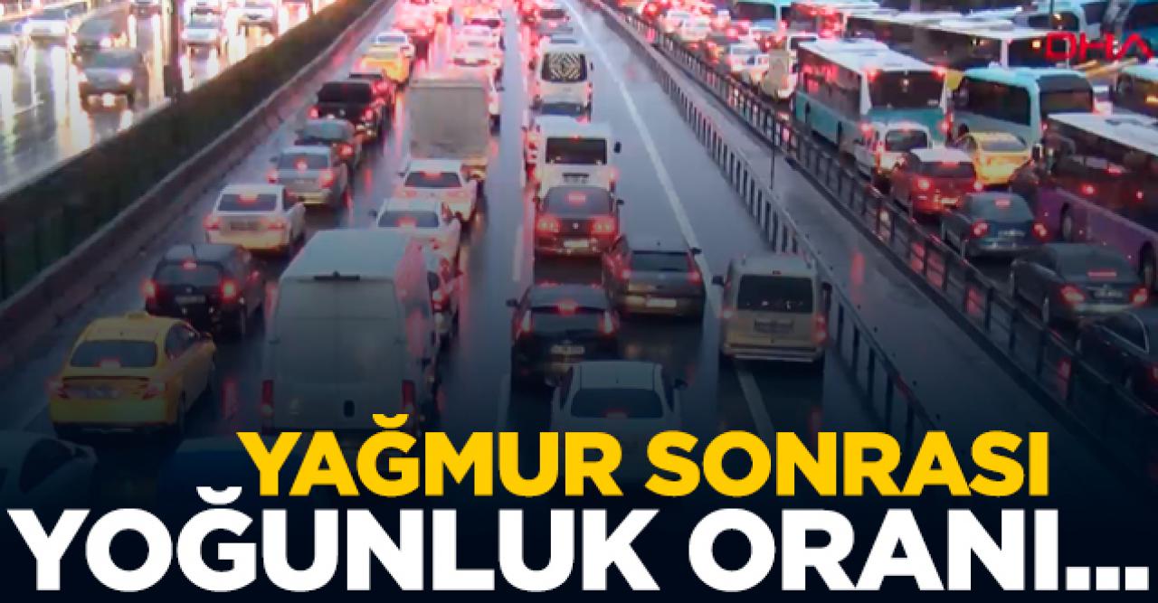 İstanbul'da trafik yoğunluğu yüzde 72