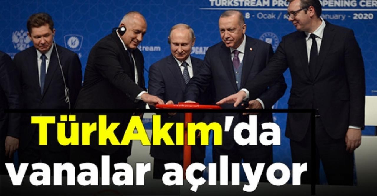 İstanbul'da tarihi gün! TürkAkım'da vanayı Erdoğan ve Putin açtı