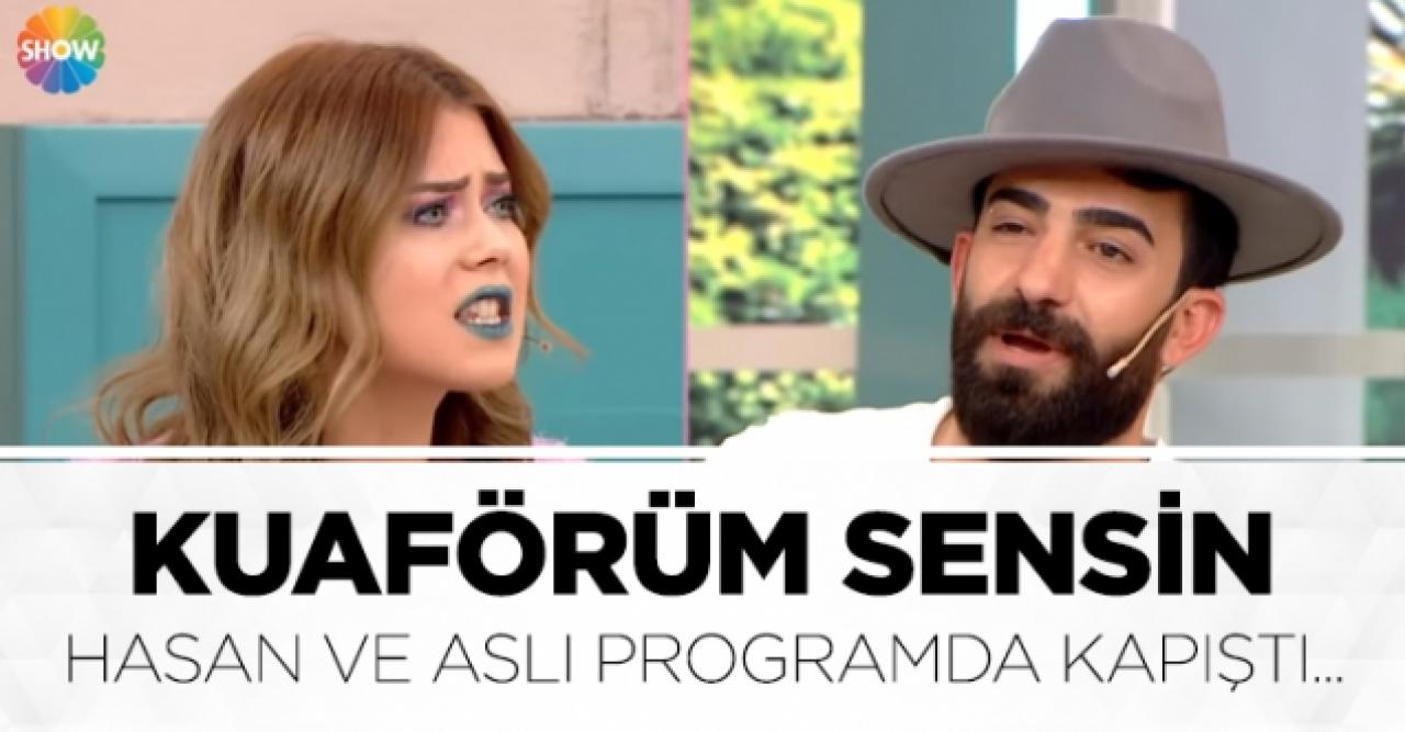 Kuaförüm Sensin'in aşıkları Aslı Yazar ve Hasan Ağın kapıştı!