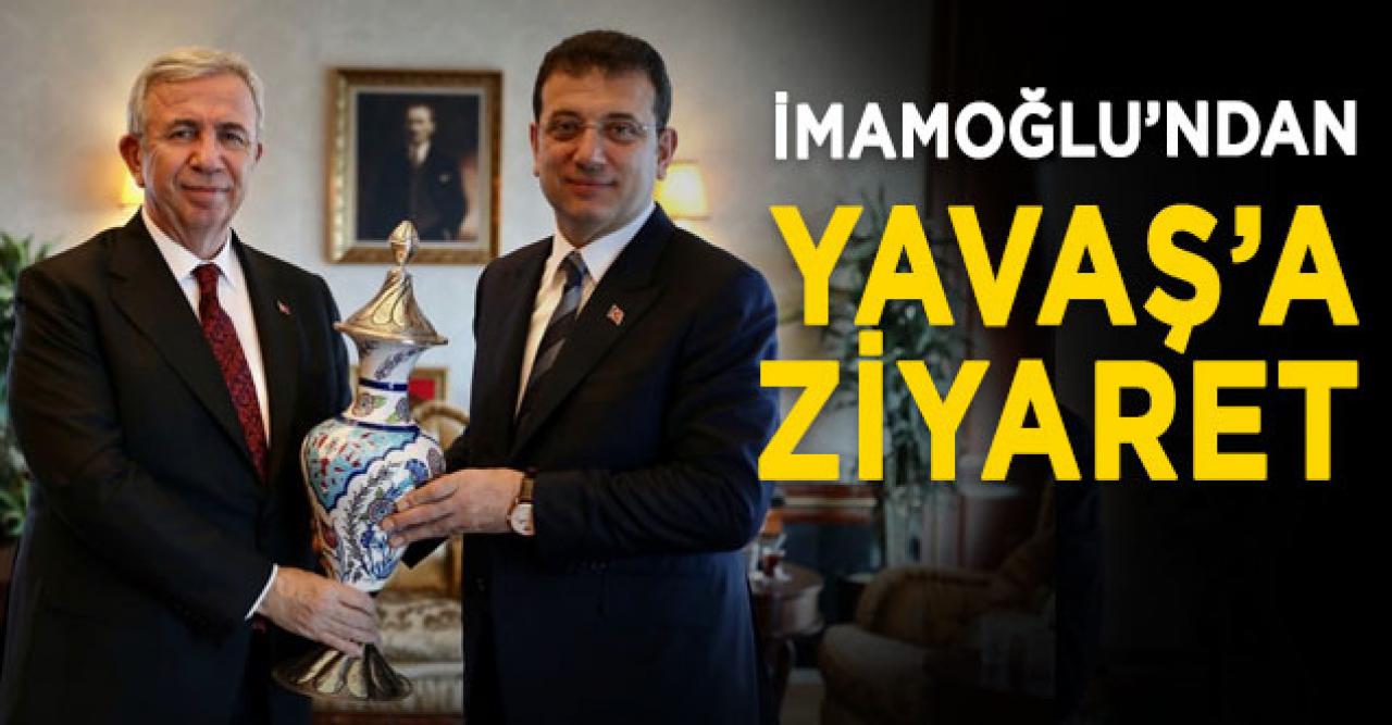 İmamoğlu'ndan Yavaş'a ziyaret