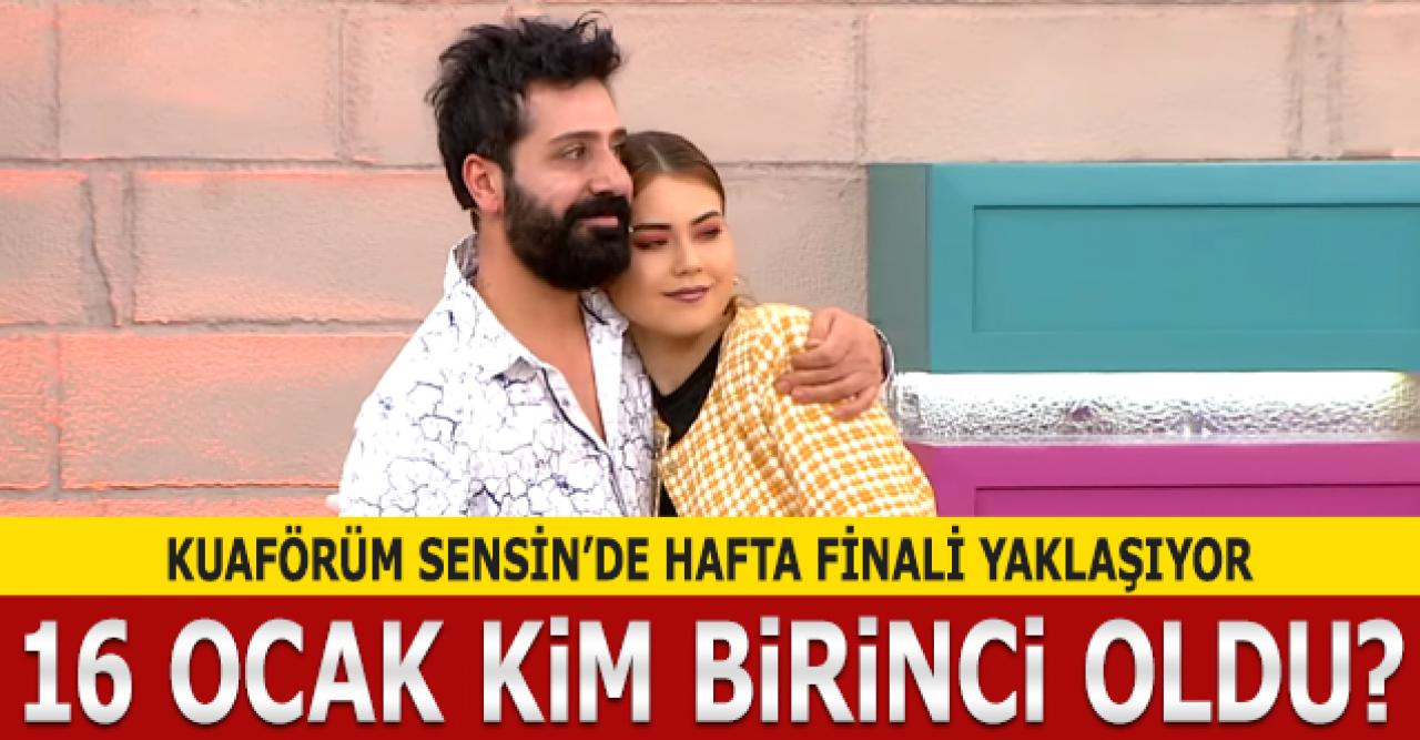 Kuaförüm Sensin 16 Ocak Perşembe kim birinci oldu? Puan Durumu