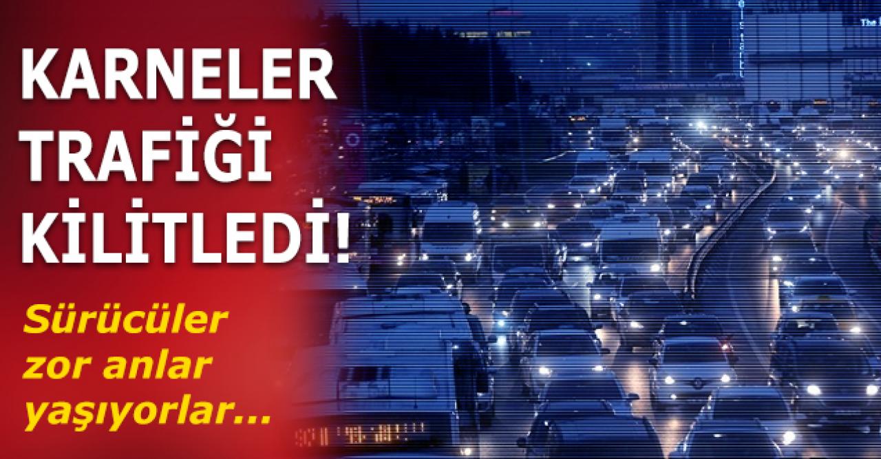 İstanbul'da yoğun trafik!