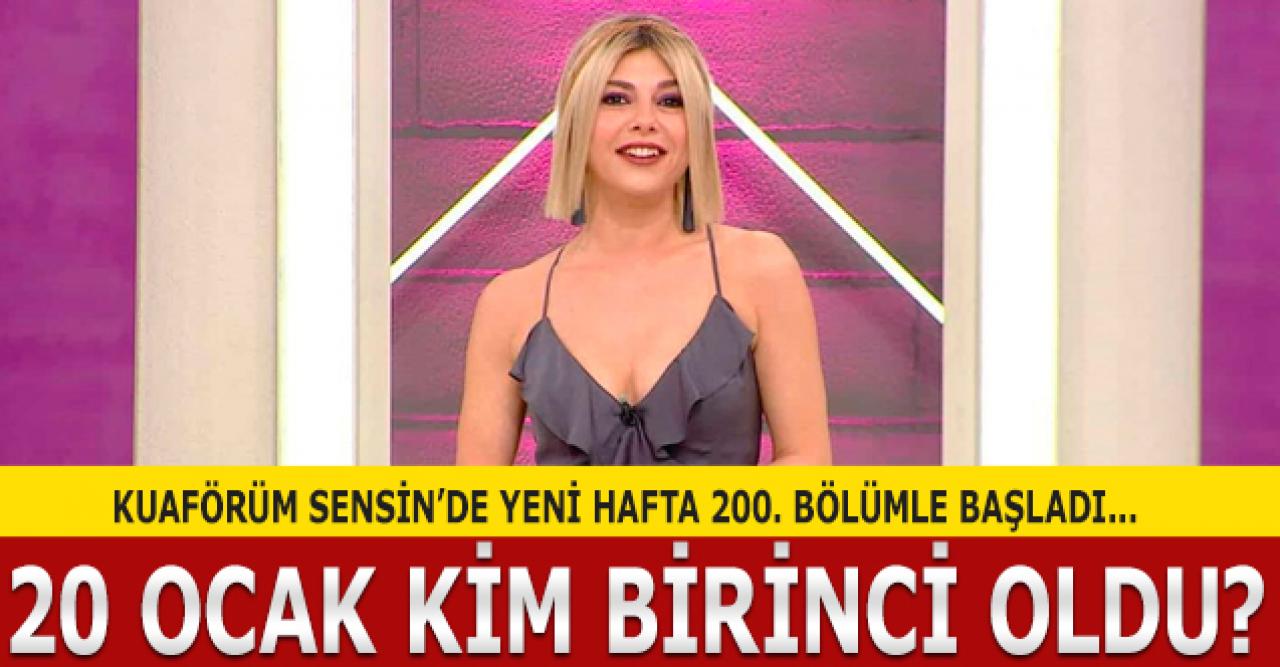 Kuaförüm Sensin 20 Ocak Pazartesi kim birinci oldu? Puan Durumu