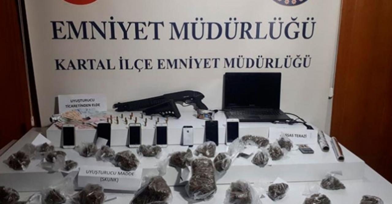 Kartal'da uyuşturucu operasyonu; 1 kilo 261 gram uyuşturucu