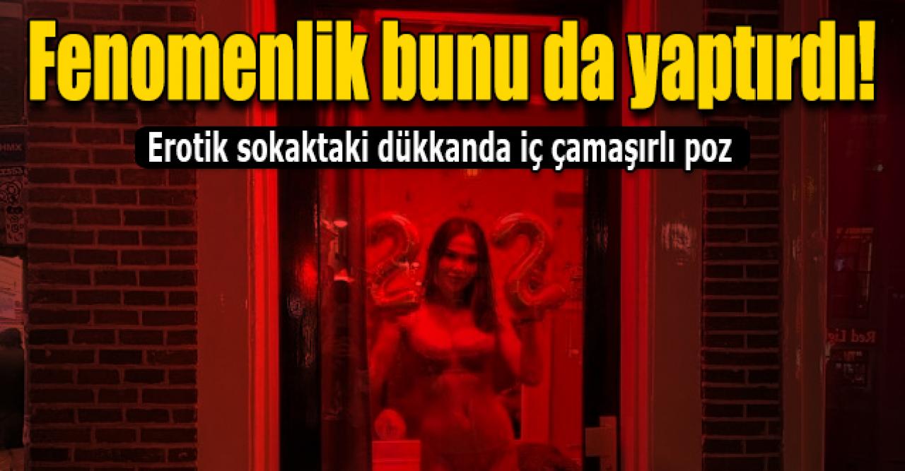 Merve Taşkın Red Light'ta iç çamaşırıyla poz verdi