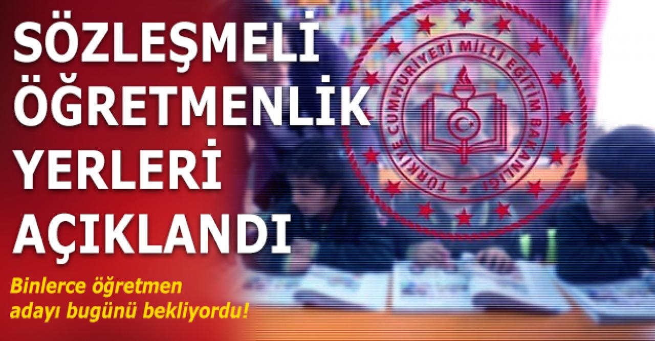 Öğretmen adaylarını ilgilendiren haber! Sözleşmeli öğretmenlik sözlü mülakat yerleri açıklandı...