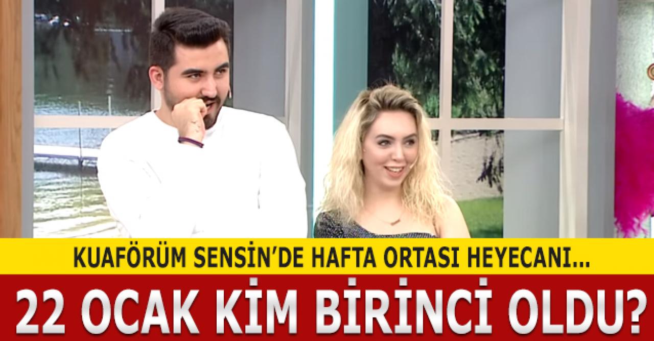 Kuaförüm Sensin 22 Ocak Çarşamba kim birinci oldu? Puan Durumu