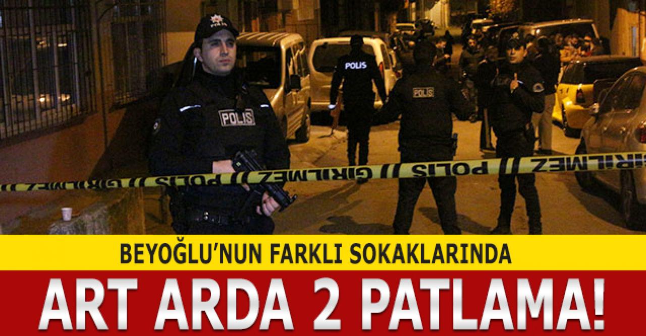 Beyoğlu'ndaki farklı sokakta aynı dakikada iki patlama