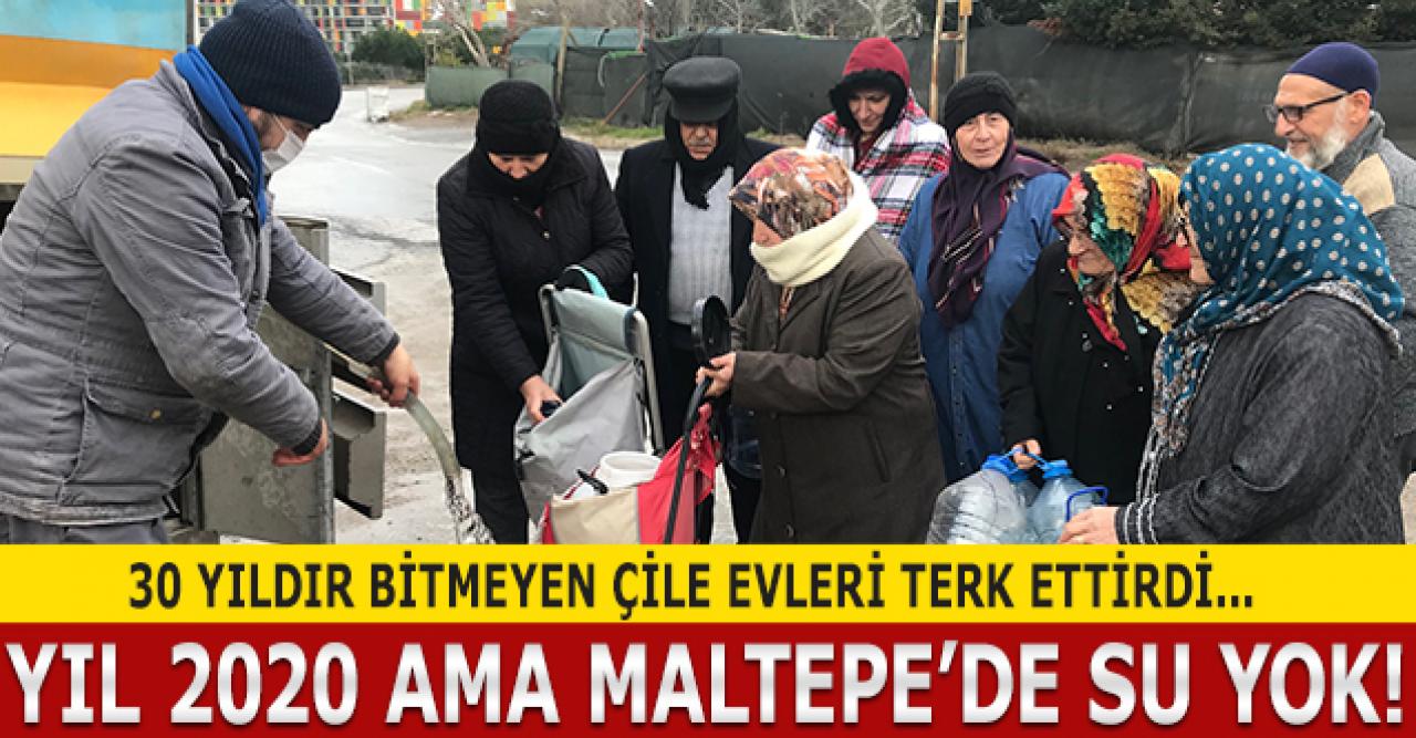 Sene 2020 ama Maltepe'de su yok!