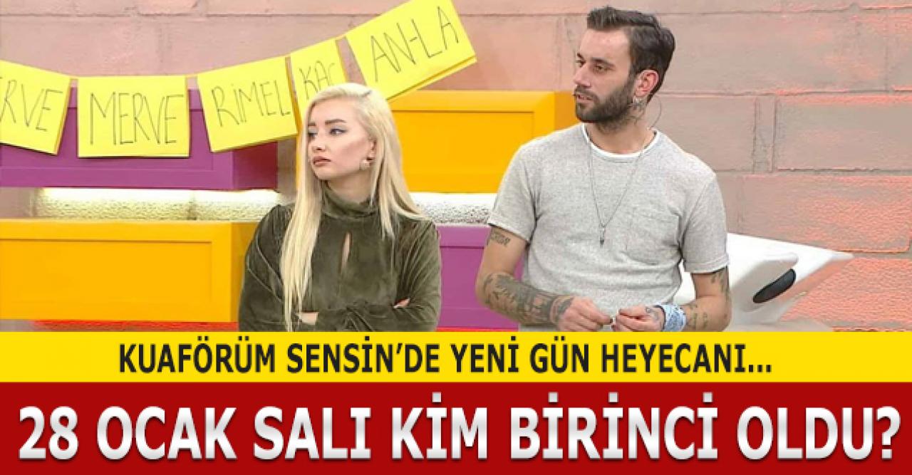 Kuaförüm Sensin 28 Ocak Salı kim birinci oldu? Puan Durumu