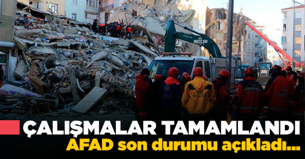 AFAD Elazığ ve Malatya'daki son durumu açıkladı