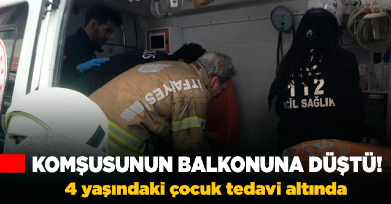 Şişli'de balkondan düşen çocuğun mucize kurtuluşu