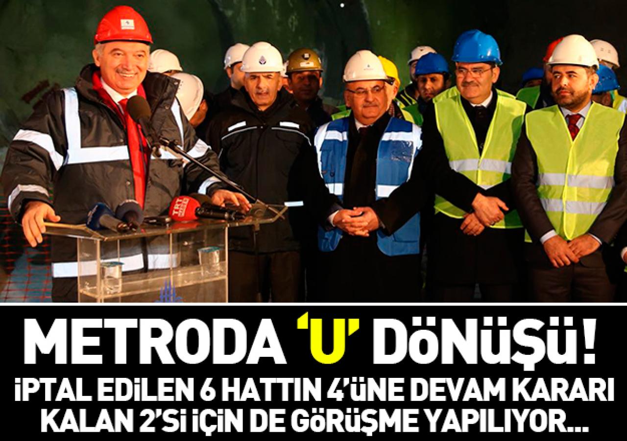 Metroda 'U' dönüşü!