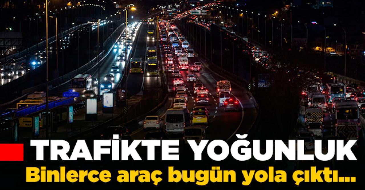 İstanbul'da trafik yoğunluğu