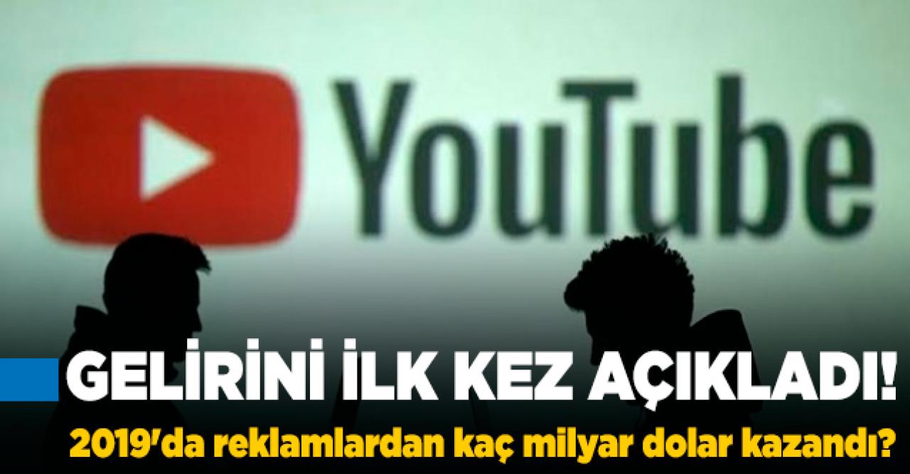 Youtube gelirini ilk kez açıkladı!