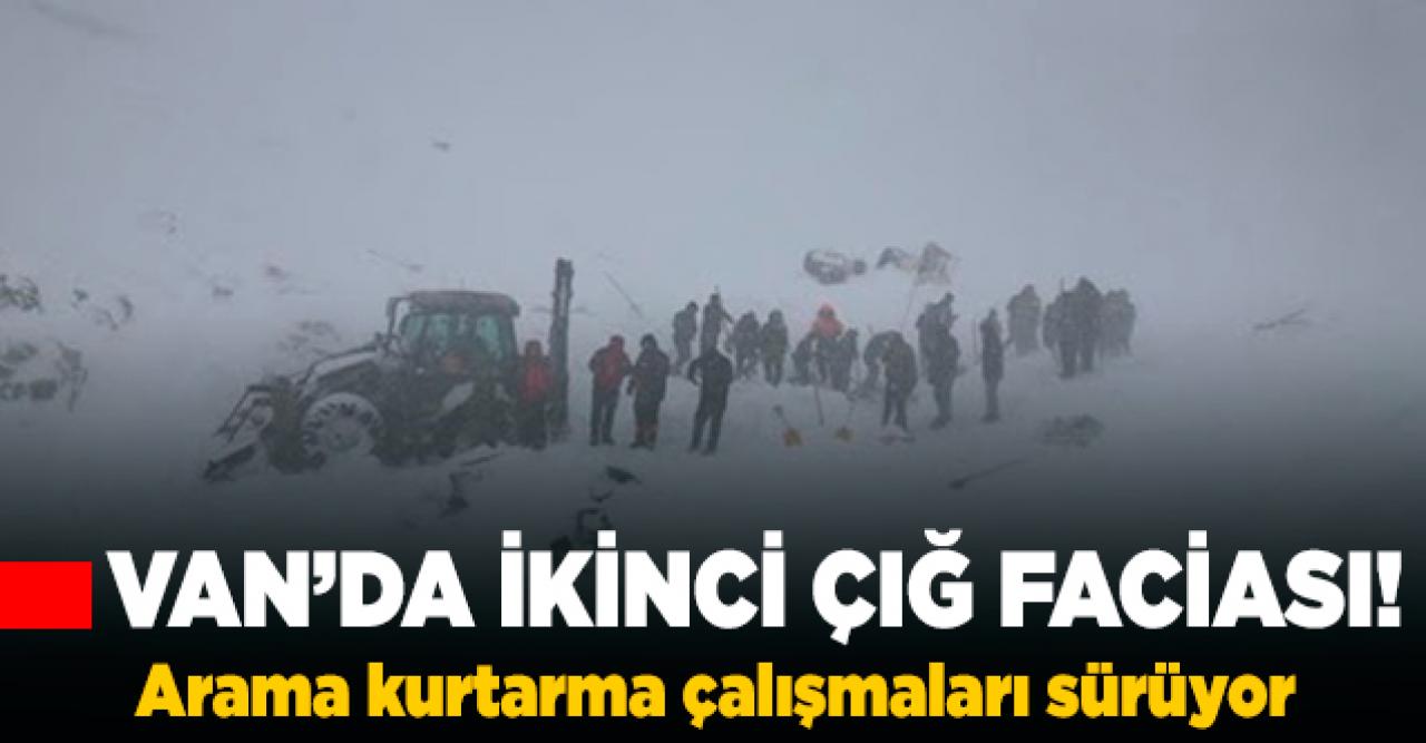 Son dakika... Van'da yine çığ düştü!