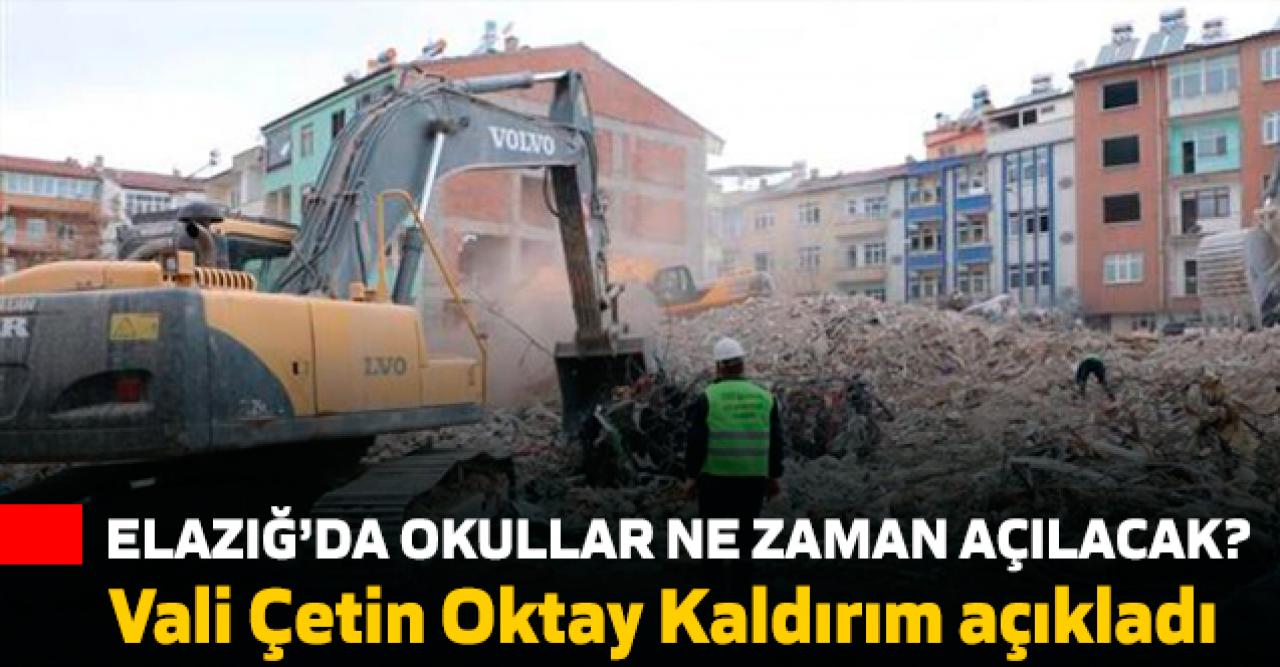 Elazığ'da okulların açılma tarihi ertelendi... Elazığ'da okullar ne zaman açılacak?