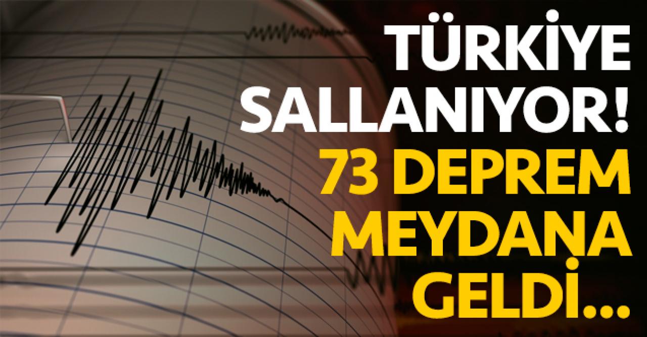 Kandilli Rasathanesi son depremler listesi - 8 Şubat Cumartesi tam 73 deprem var!