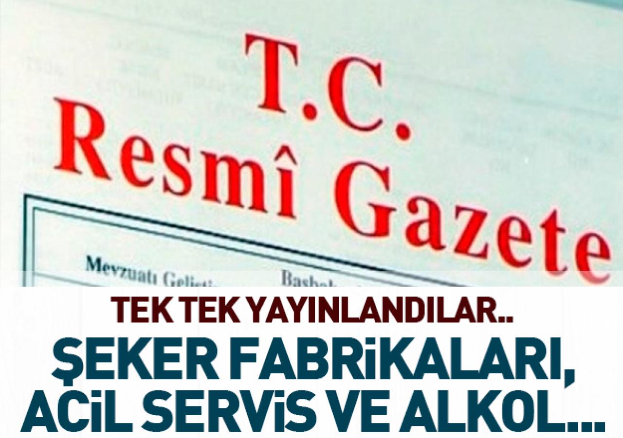 21 Şubat 2018 Çarşamba Resmi Gazete Kararları | Şeker fabrikaları satılıyor