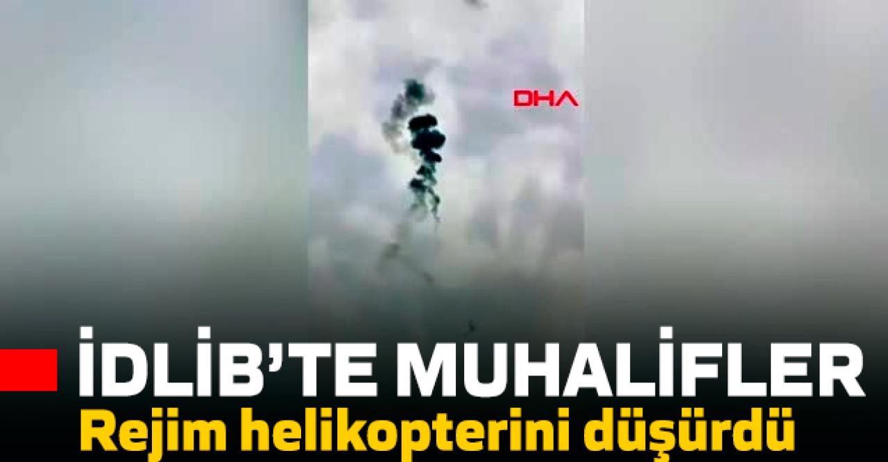 Muhalifler rejim helikopterini düşürdü