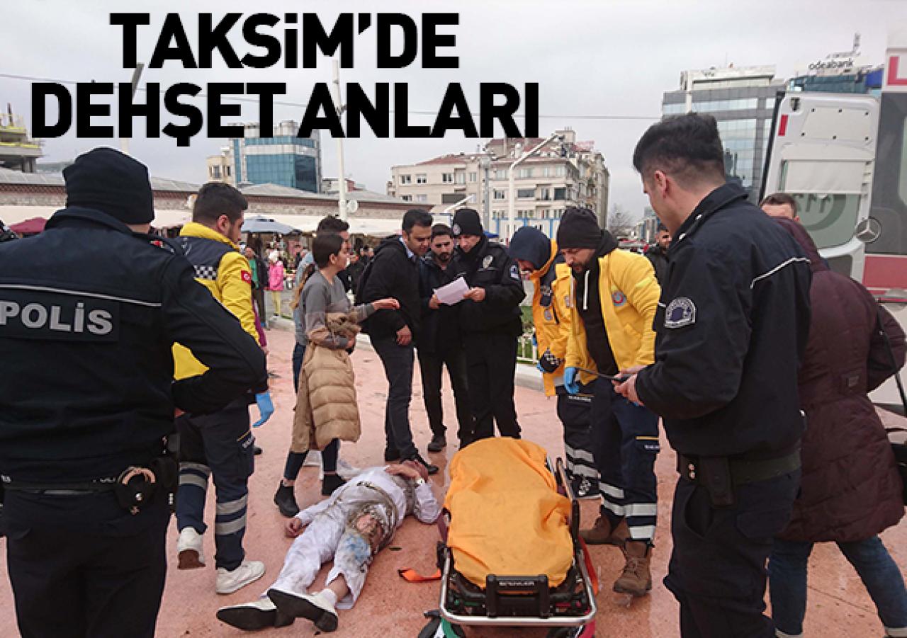 İranlı adam Taksim'de kendini yaktı!