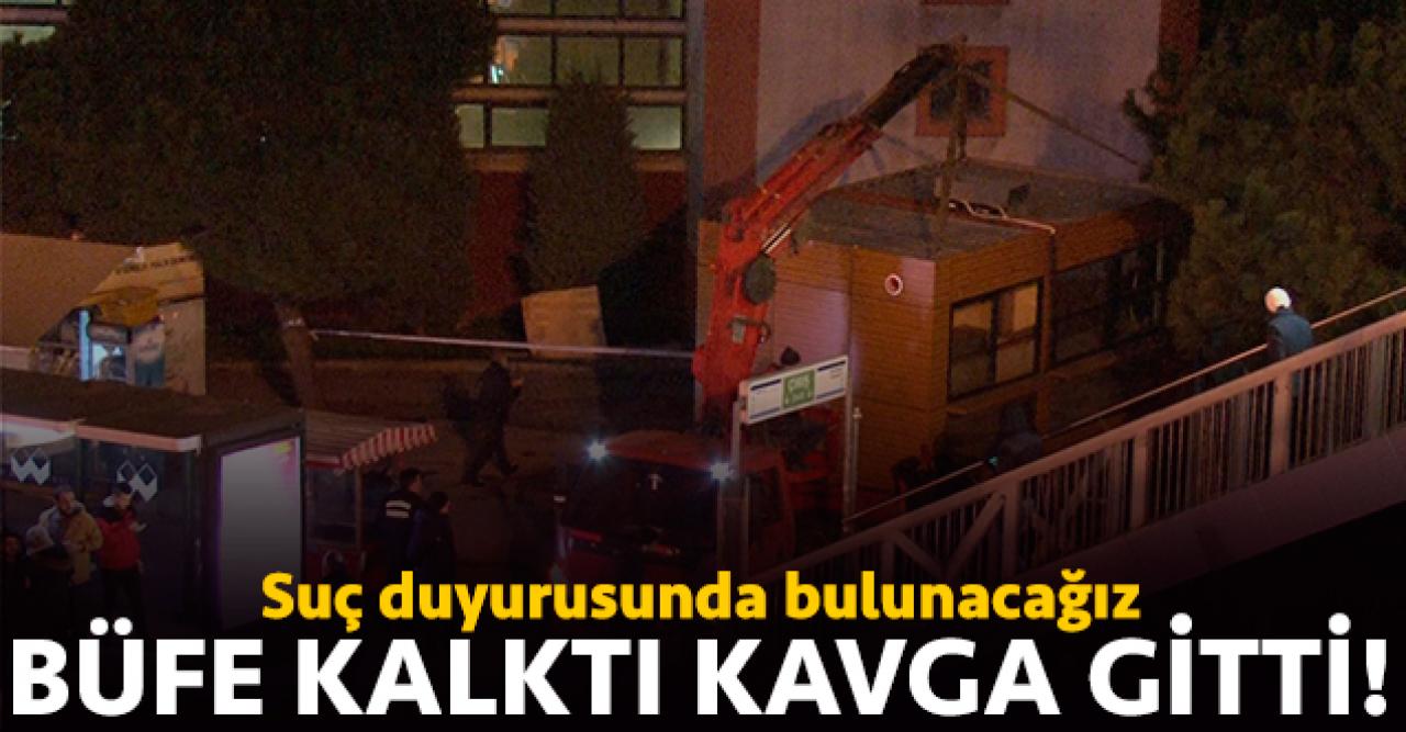 Büfe kalktı tartışma bitti