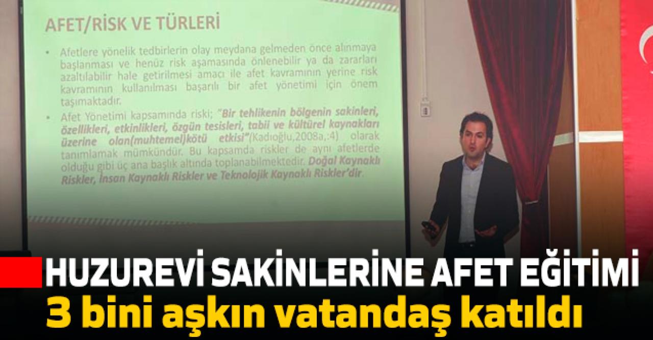 Beylikdüzü'nde huzurevi sakinlerine afet eğitimi