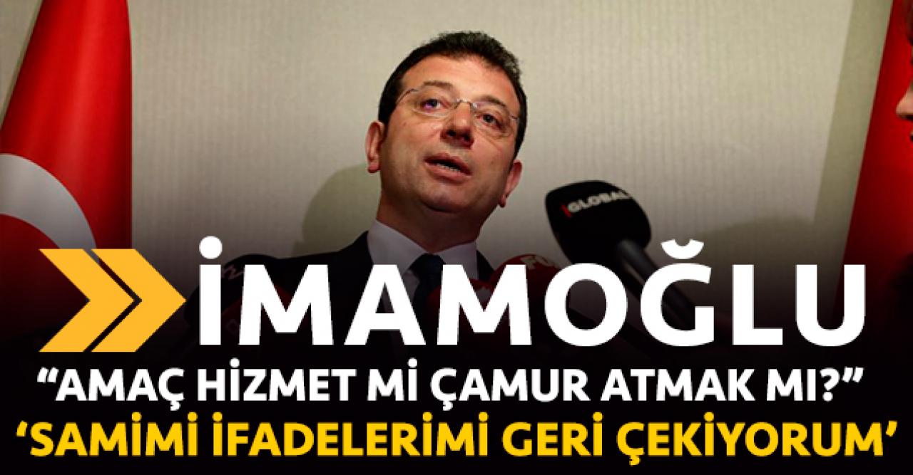 Amaç hizmet etmek mi çamur atmak mı?