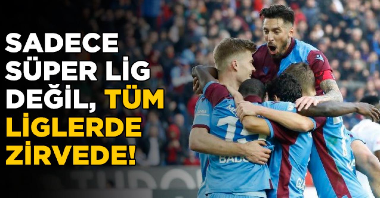 Trabzonspor tüm liglerde zirvede