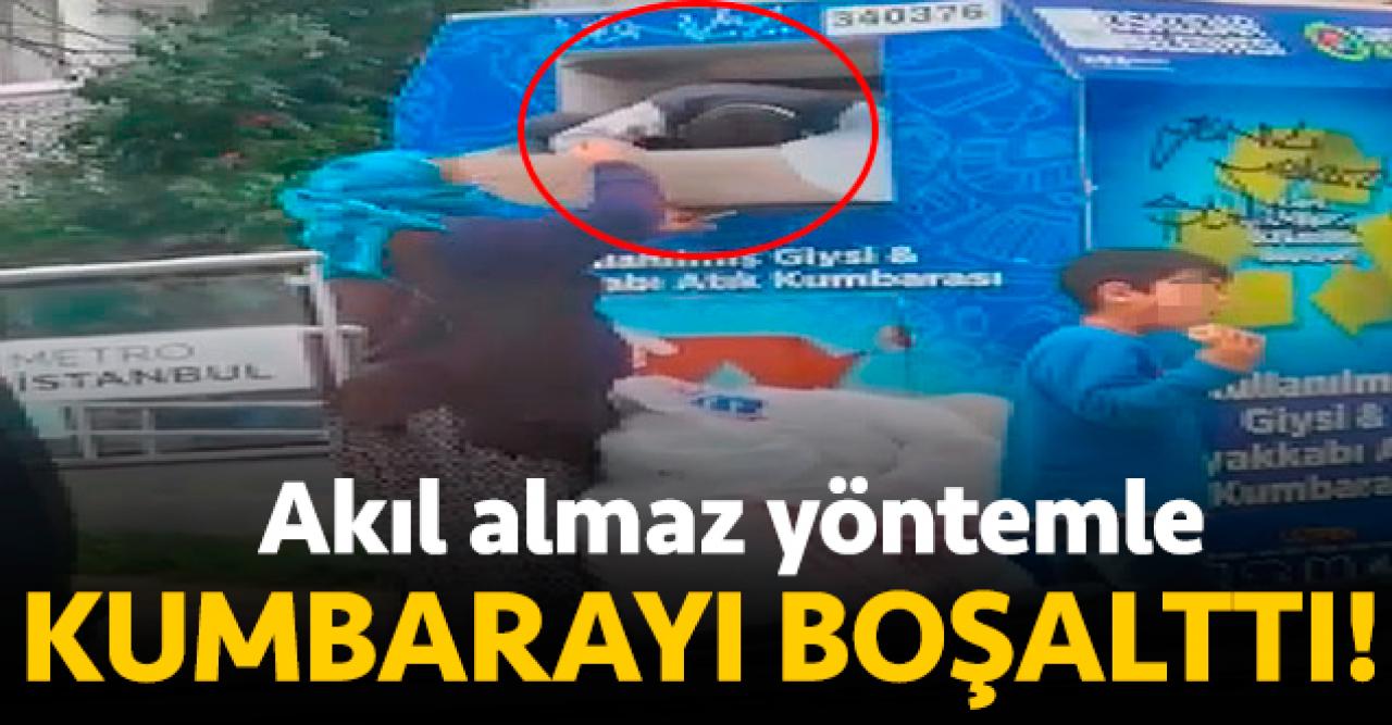 Güpegündüz kıyafet ve ayakkabı kumbarasını boşalttı!