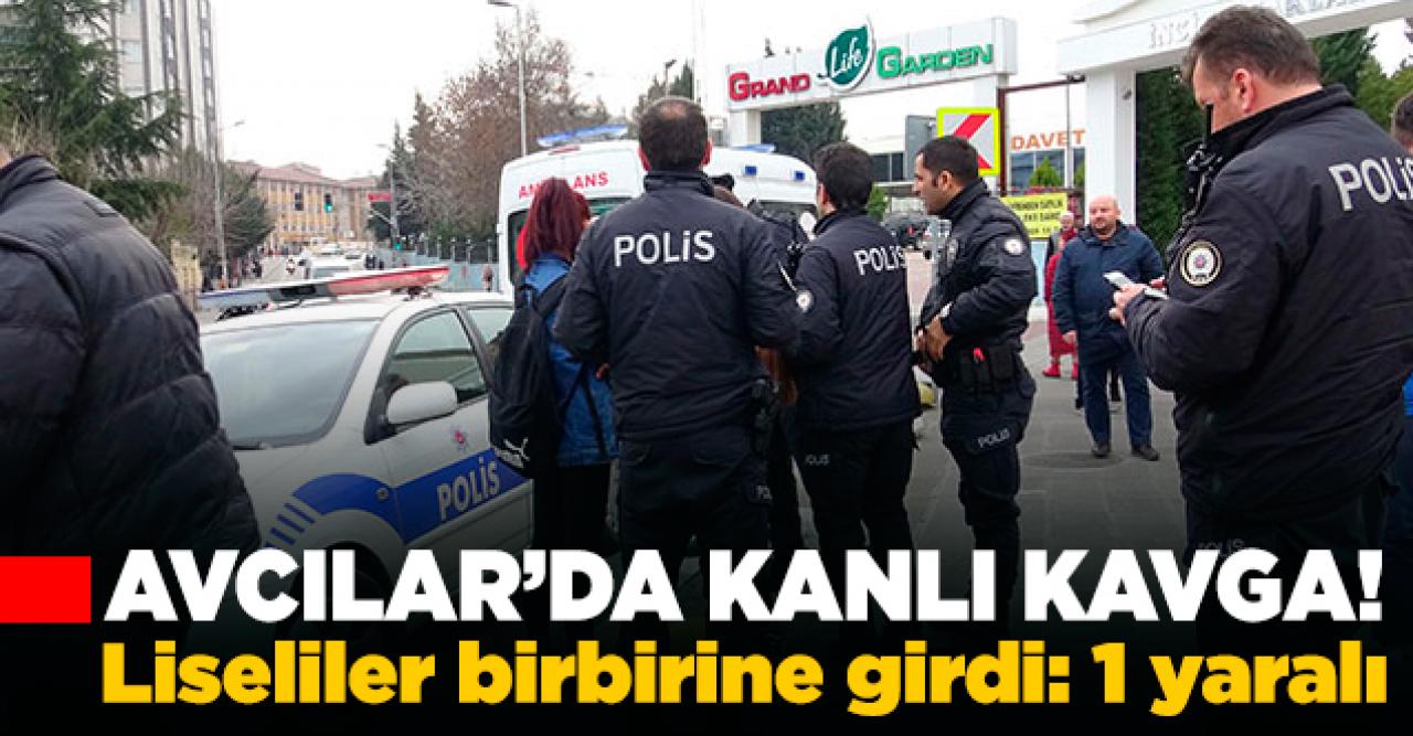 Avcılar'da liselilerin kavgası kanlı bitti!