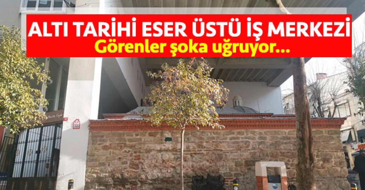 Büyükçekmece'de tarihi eser Yusuf Paşa Hamamı'nın üstü iş merkezi!