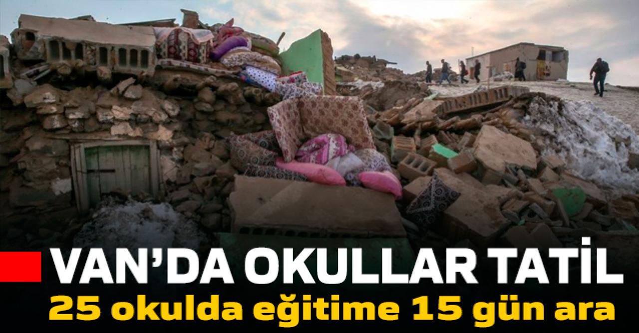 Van'da okullar tatil edildi