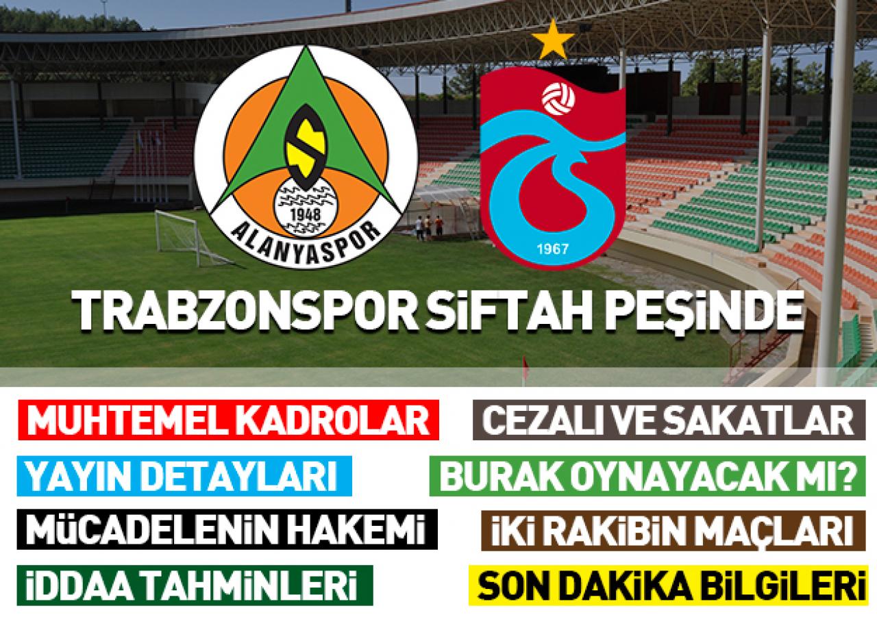 Alanyaspor - Trabzonspor maçı saat kaçta ve hangi kanalda! BEIN Sports Canlı yayın bilgileri