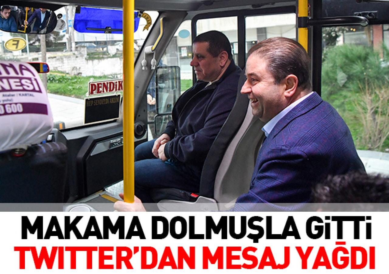 Kılıç makamına dolmuşla gitti