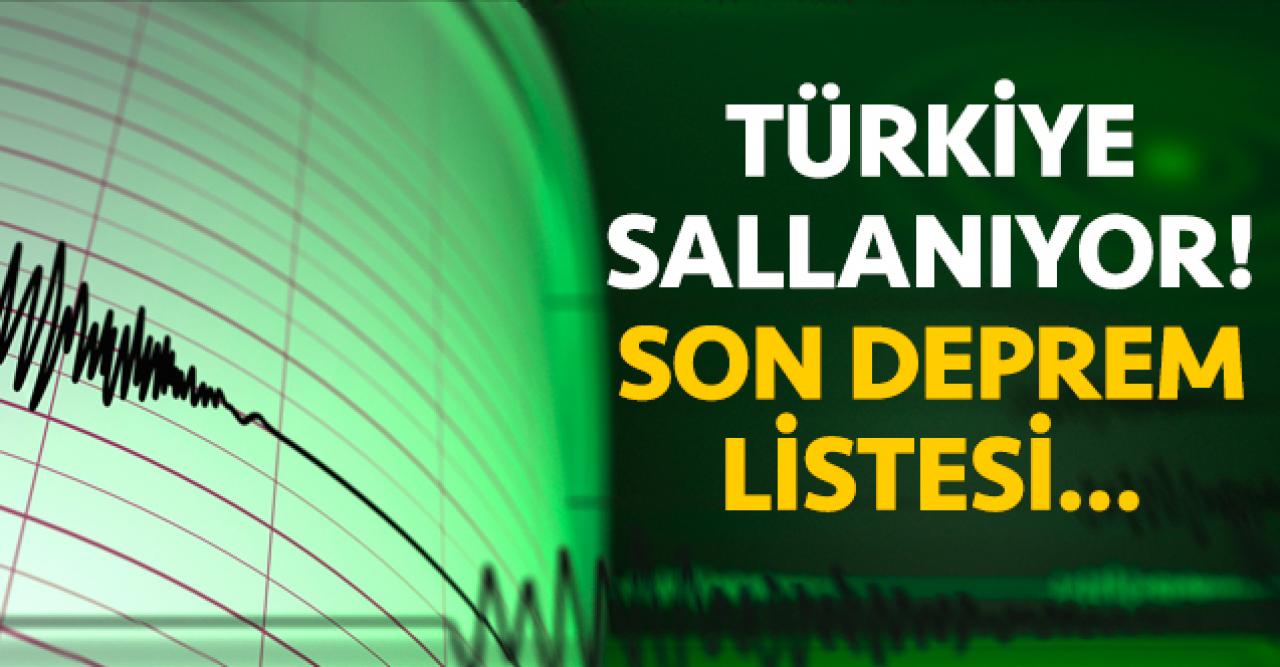 26 Şubat Çarşamba en son depremler listesi | Türkiye - İran sınırı ve Malatya depremleri