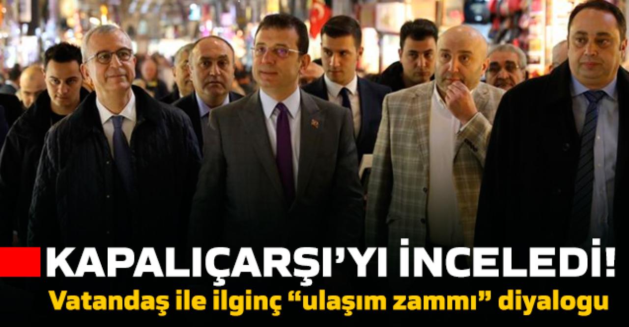 İmamoğlu ile vatandaş arasında “ulaşım zammı” diyalogu