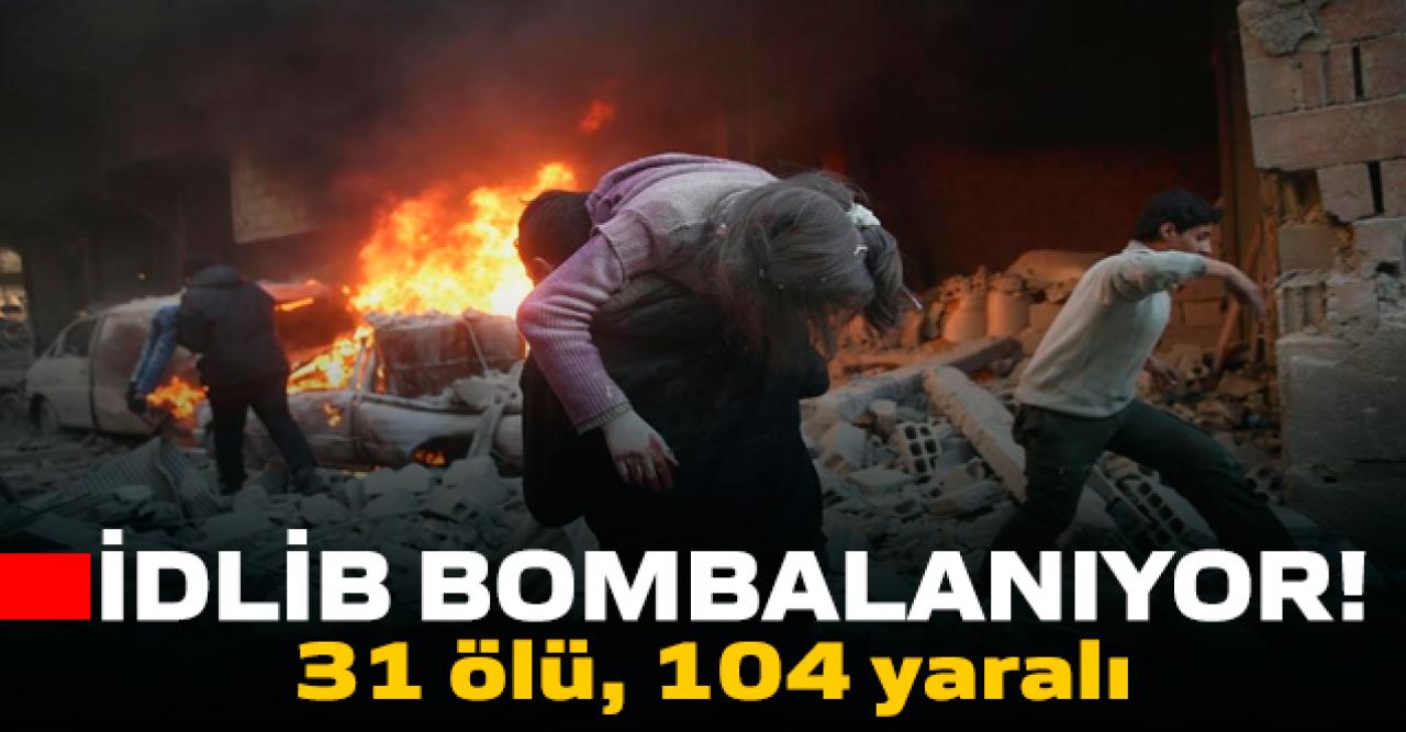 İdlib bombalanıyor!  Onlarca ölü ve yaralı var...