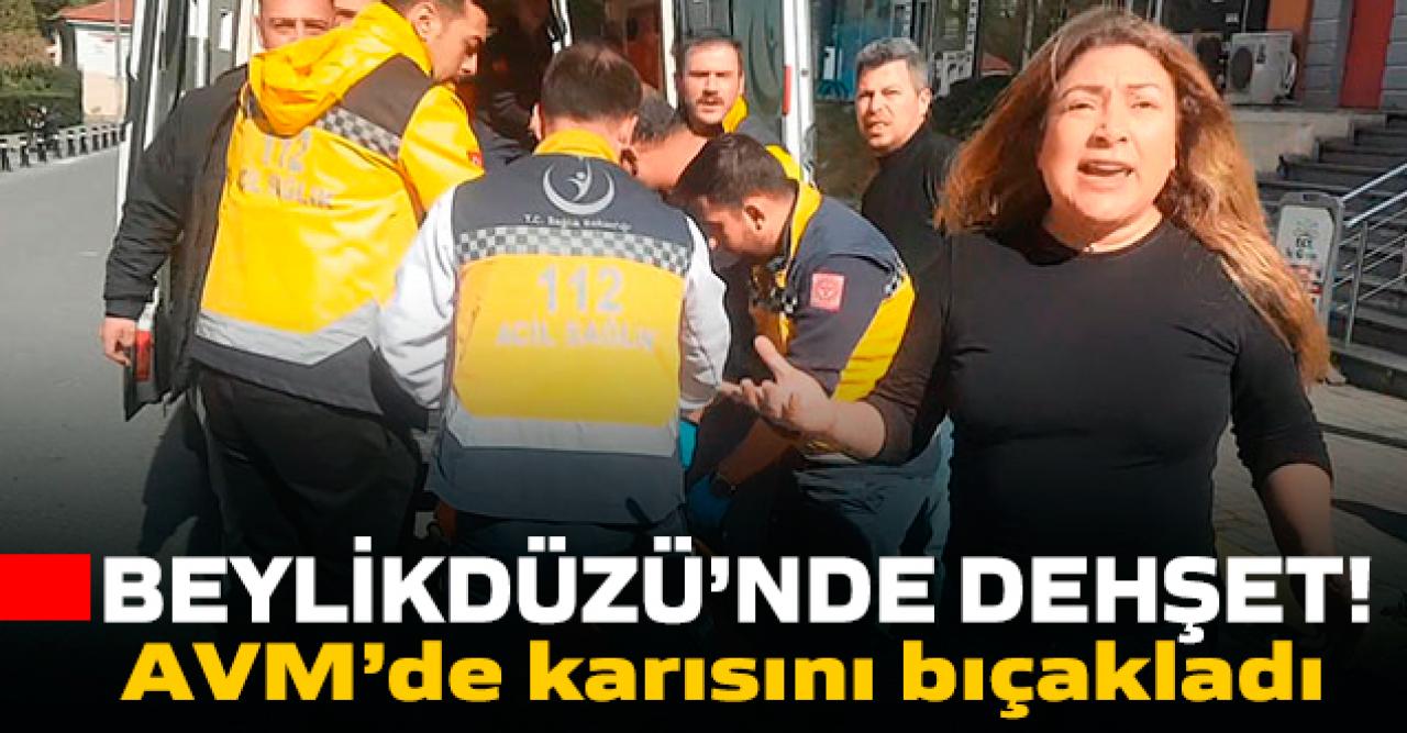 Beylikdüzü'nde AVM'de korkunç olay... Karısını bıçakladı!