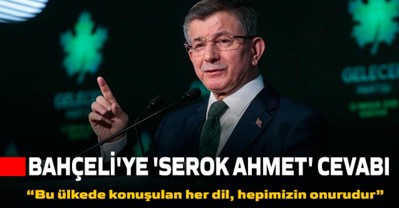 Davutoğlu'ndan Bahçeli'ye 'PKK'ya özlem' cevabı