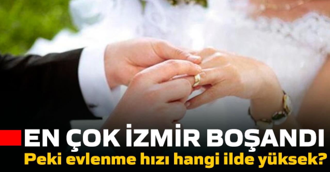 TÜİK araştırdı; En çok hangi ilde evlilik yaşanıyor? Boşanmaların en çok yaşandığı il hangisi oldu?