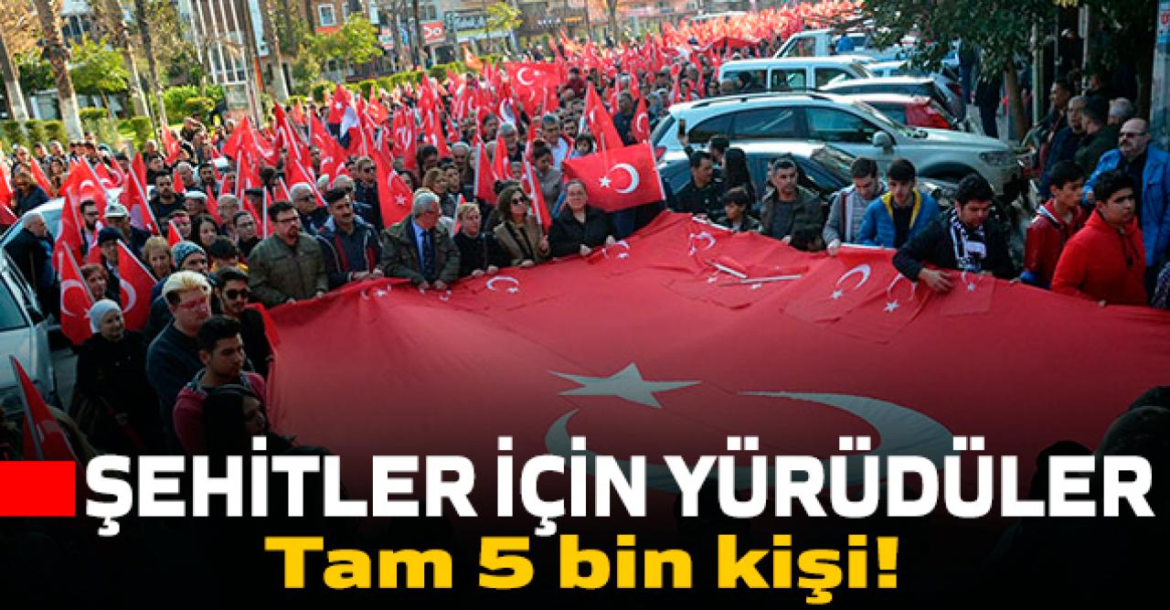 Şehitler için dev yürüyüş!