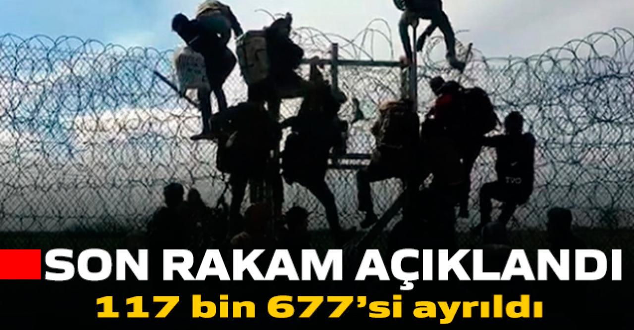 Türkiye'den 117 bin 677 göçmen ayrıldı