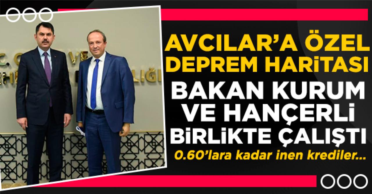 Avcılar'a özel deprem haritası