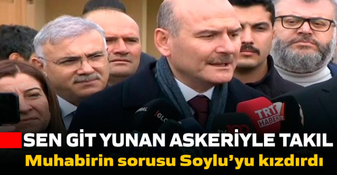 Soylu, gazetecinin sorusuna sinirlendi: Siz kimin tarafındasınız?