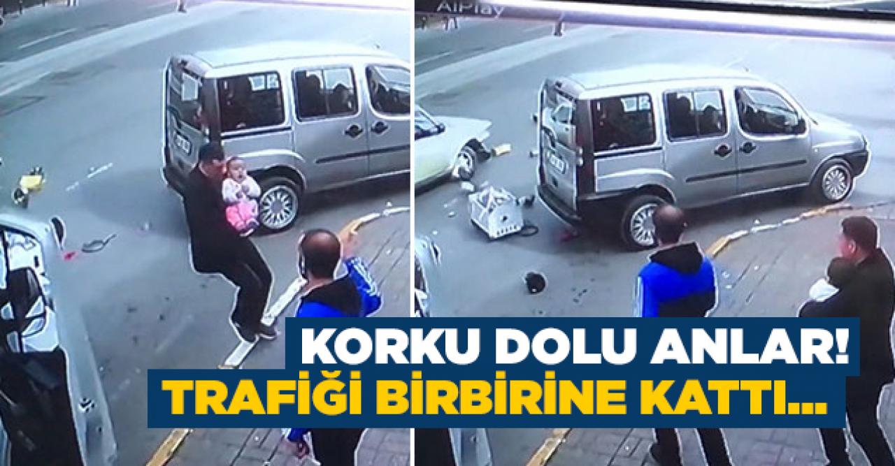 Polisten kaçan şüpheli trafiği birbirine kattı!