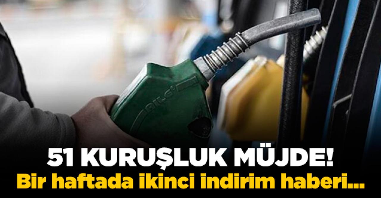 Benzin fiyatlarında bir indirim daha! 51 kuruş düşecek