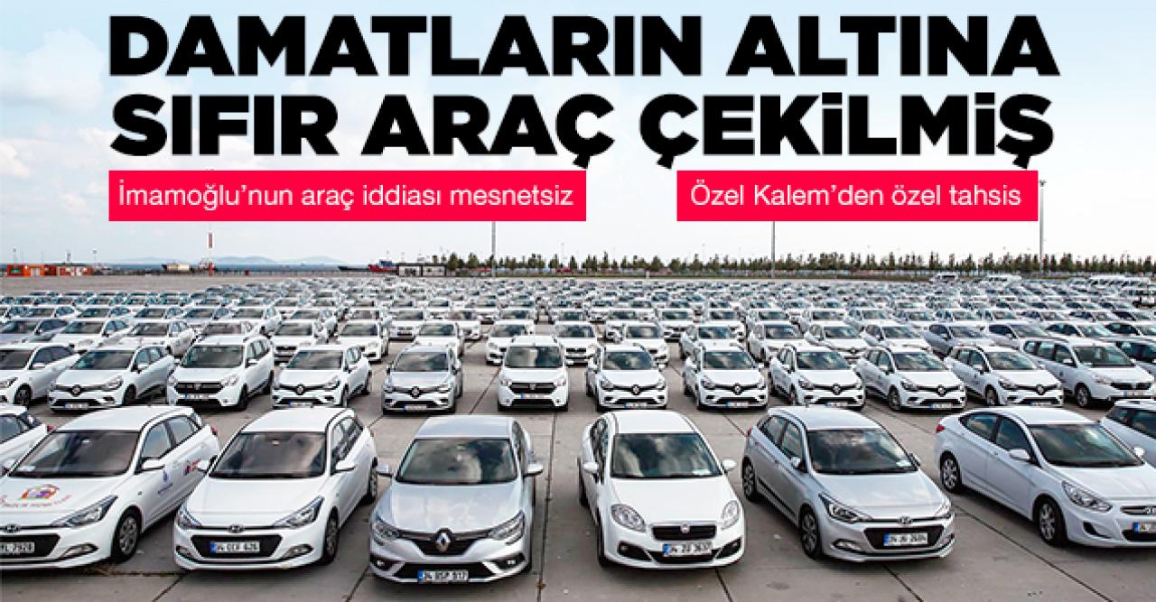 Damatların altına sıfır araç çekilmiş!