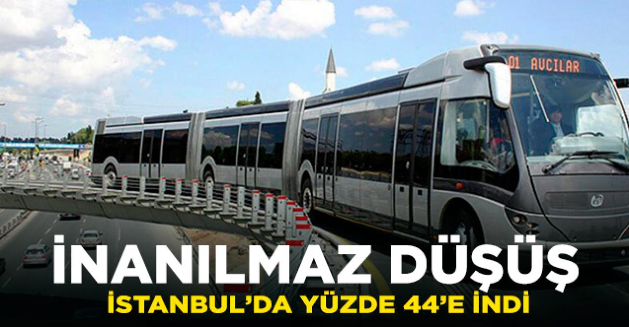 Toplu ulaşımda virüs etkisi;  yüzde 44 düşüş!