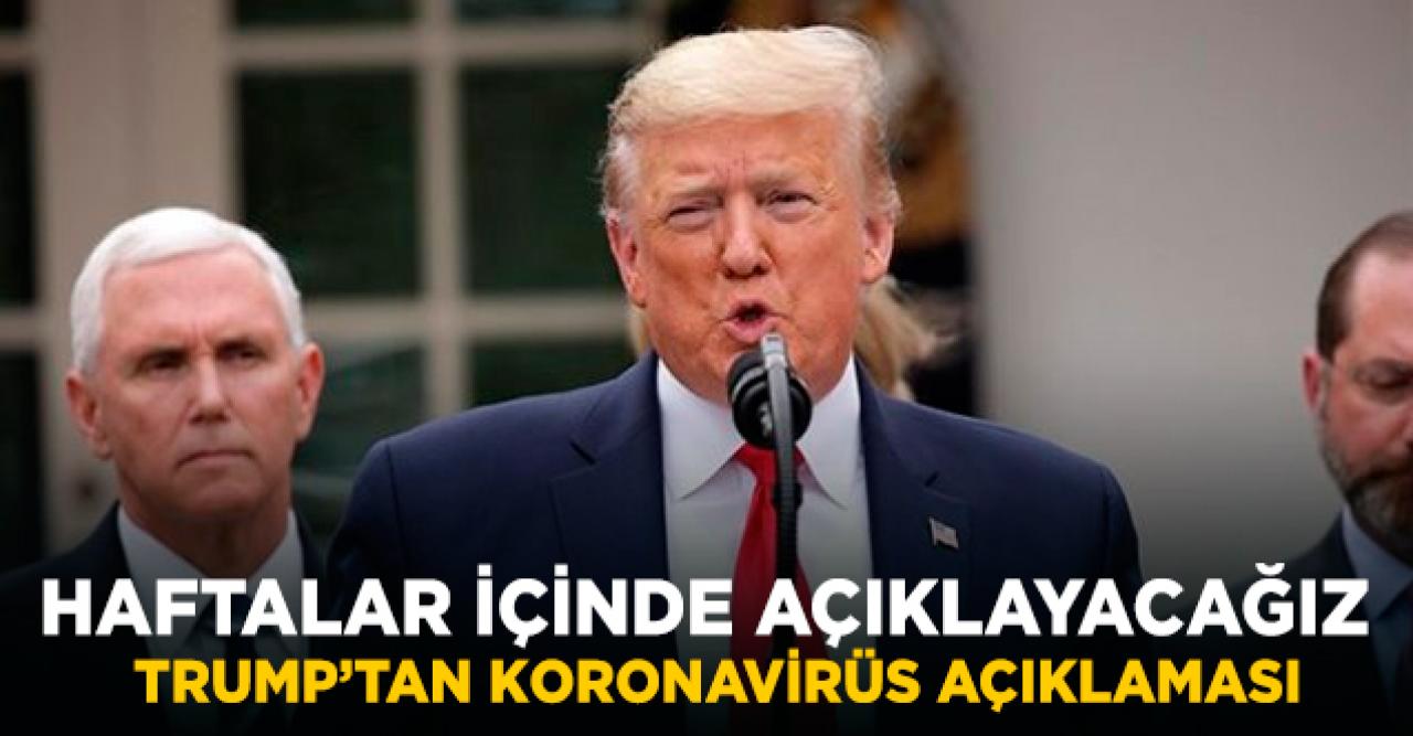 Trump'tan açıklama: Aşı çalışmalarına başladık!